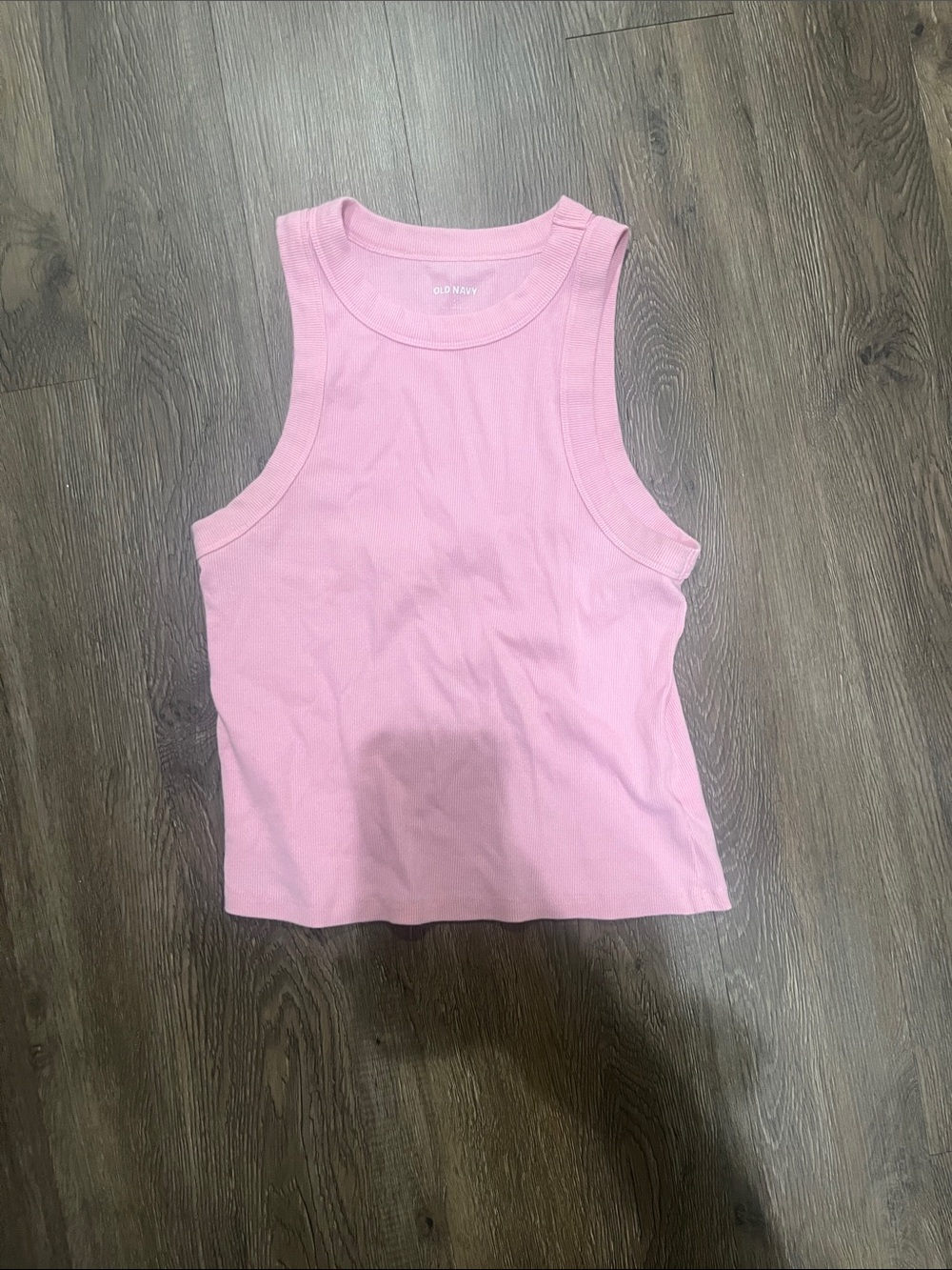 Old Navy Light Pink Ribbed Tank - Women's Sleeveless Crop Top
